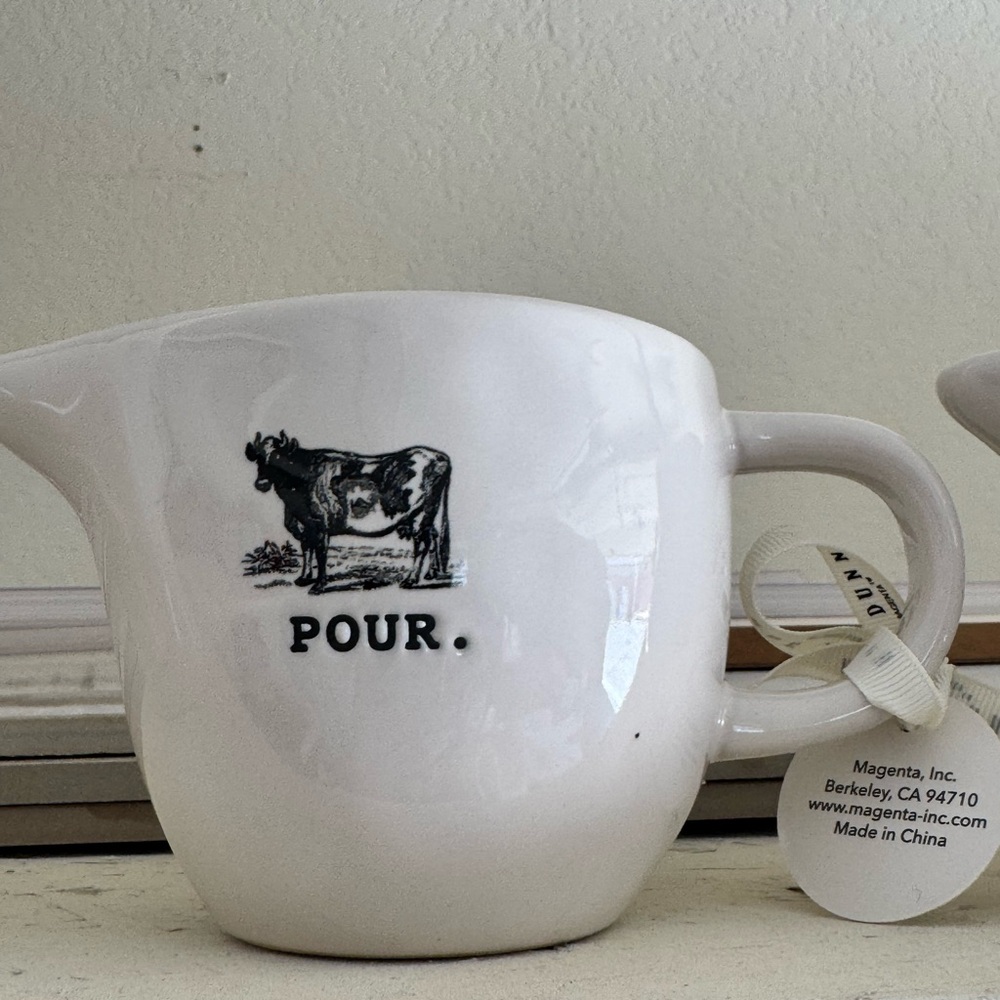 Rae Dunn White Cow Design creamer